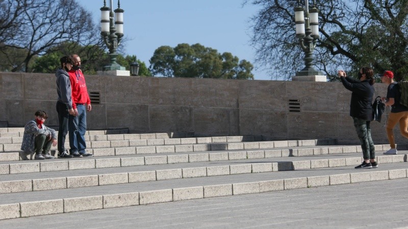 El Monumento a la Bandera, siempre una atracción.