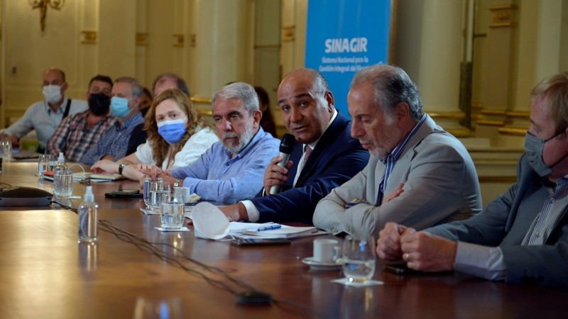 Manzur y Fernández encabezaron la reunión de este lunes.