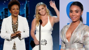 Las actrices Wanda Sykes, Amy Schumer y Regina Hall.