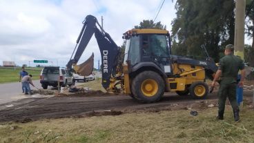 El terreno está ubicado sobre la colectora de Av. de Circunvalación 25 de Mayo.