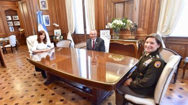 Laura Jane Richardson en su reunión con Cristina Kirchner.