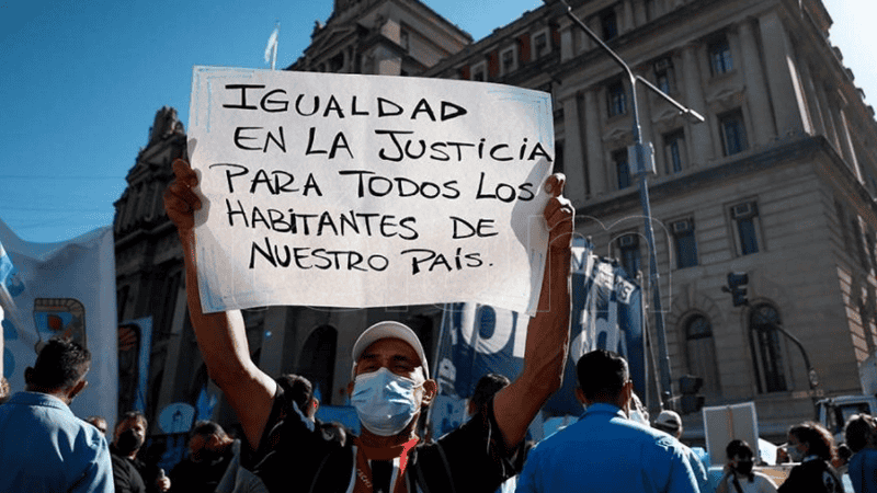 La calle es la única forma que tenemos de conseguir justicia, dicen los organizadores.