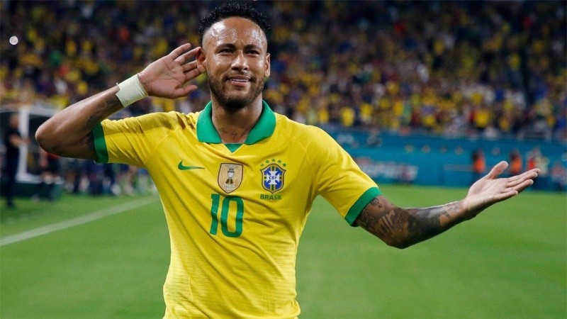  Neymar cuestionó los festejos de los jugadores argentinos.