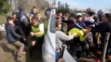 La salvaje pelea ocurrió el domingo pasado en una liga regional de Miramar.