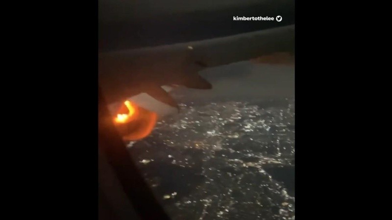 Video Así Se Incendió La Turbina De Un Avión En Pleno Vuelo Y Terminó Aterrizando De Emergencia 0706