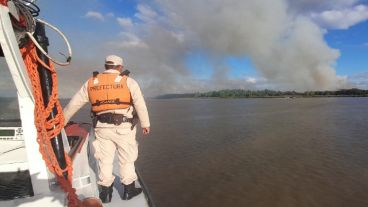 También se llevaban adelante patrullajes en lancha dentro de los humedales.