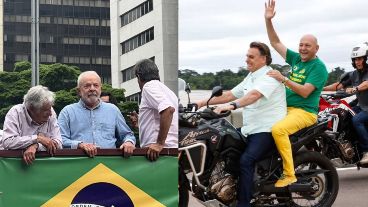 Los dos candidatos recorrieron por última vez las calles brasileñas antes del ballotage