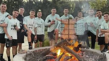 El asado de la Scaloneta en la Copa América.