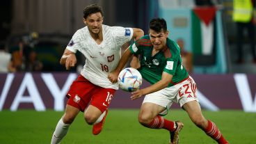 El partido se jugó en simultáneo con Argentina-Polonia.