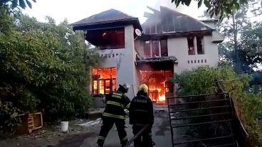 La históricamente casa quemada queda en la zona de El Saladillo.