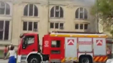 Bomberos Zapadores actuaron rápidamente para sofocar las llamas.