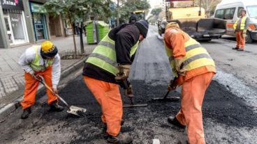 Los trabajos se desarrollan en distintas partes de la ciudad.