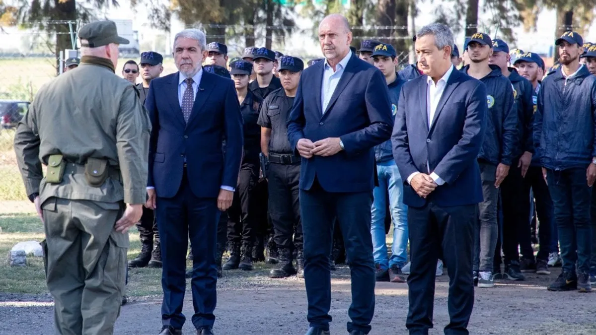 Aníbal Fernández en Rosario. Un paso polémico.