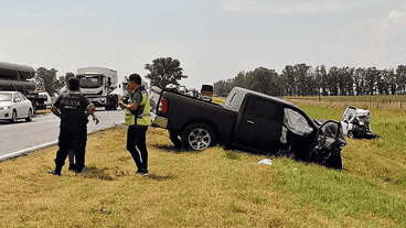 Michael Díaz, de 37 años, manejaba la camioneta Dodge junto a su mujer y su hijo, de 8 años.