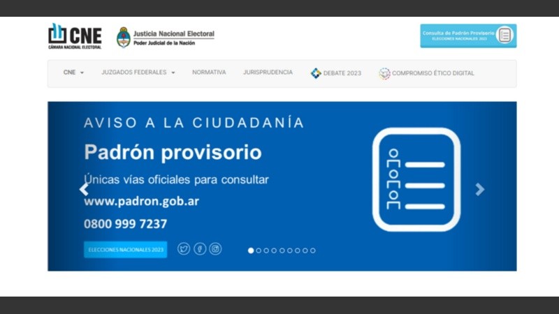 Las vías oficiales para saber dónde se vota en las elecciones nacionales. 