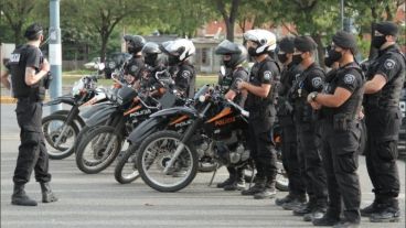 El accionar de la Policía durante este jueves de "paro ciudadano".