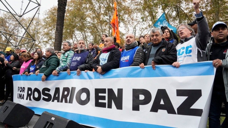 La marcha hacia Plaza San Martín este jueves