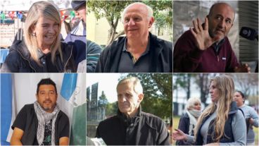 Desde arriba, de izquierda a derecha: Schmuck, Tessandori, Caruana, Carlovich, Giani y Rey.