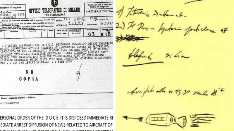 Los documentos fueron misteriosamente enviados a Pinotti por una fuente anónima.