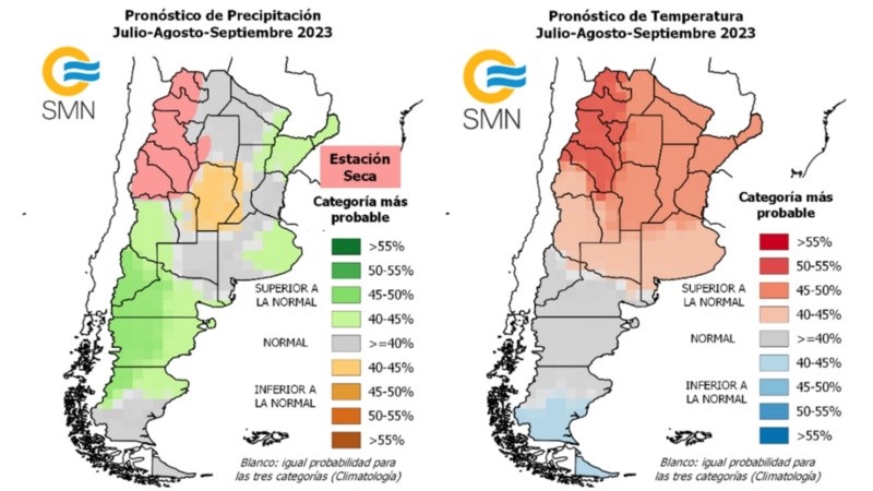 El SMN anuncia valores de temperatura por encima de lo normal en Santa Fe.