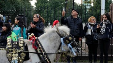 El desfile gaucho por el Día de la Independencia.