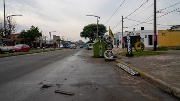 La zona donde se produjo el violento robo.