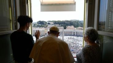 El papa Francisco en el Ángelus de este domingo.