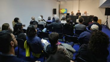 La presentación en la Feria del Libro de Rosario.