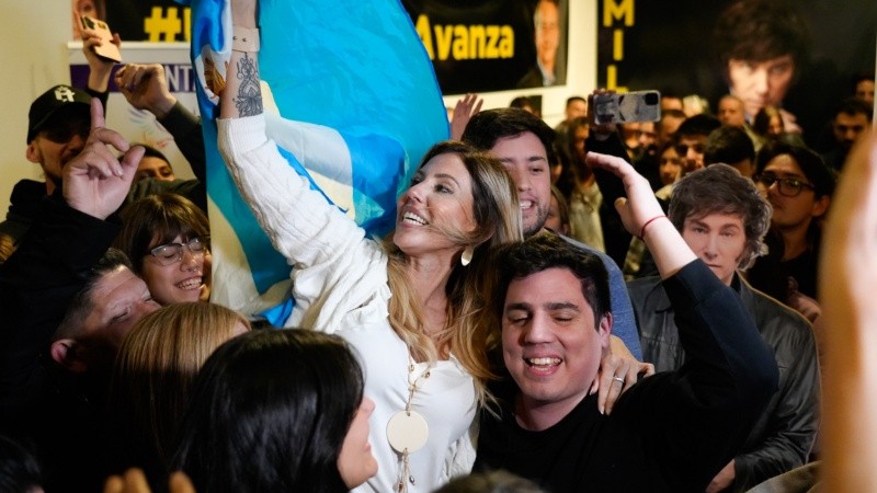 Romina Diez, la candidata de Milei en Santa Fe, celebró el resultado de las Paso.