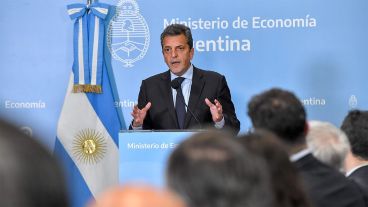 El ministro de Economía, Sergio Massa.