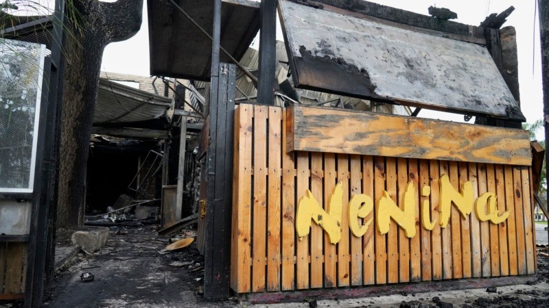 Así quedó Nenina después del fuego