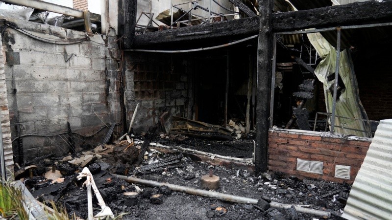 Así quedó Nenina después del fuego