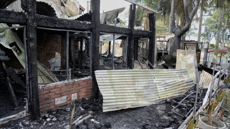 Así quedó Nenina después del fuego