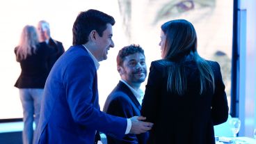 Todas las fotos del debate entre Monteverde y Javkin en El Tres