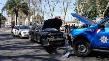 Así quedaron los vehículos tras el impresionante choque en 27 de Febrero