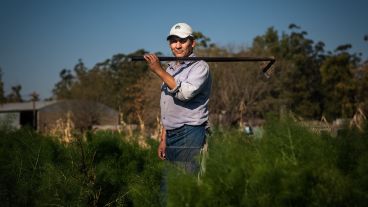 Juan Manuel, un productor de Pueblo Esther, es uno de los inscriptos al plan de lotes.