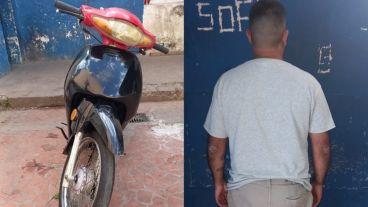 La moto robada y el hombre que la vendía.