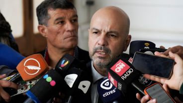 Claudio Brilloni hizo la conferencia de prensa luego de la reunión por el operativo de seguridad para el clásico.