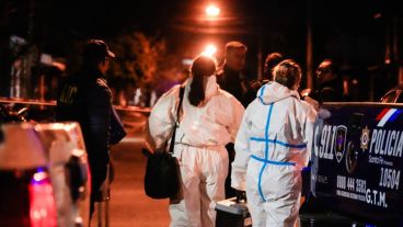 La Policía trabajaba este martes a la noche en zona sur.