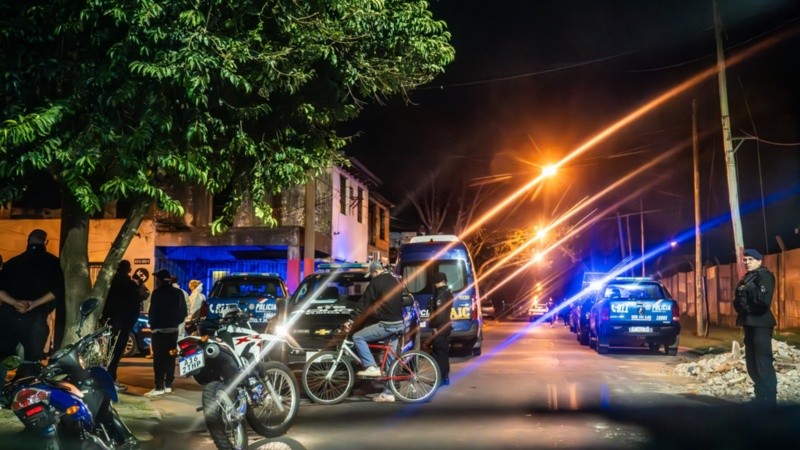 La Policía trabajaba este martes a la noche en zona sur.