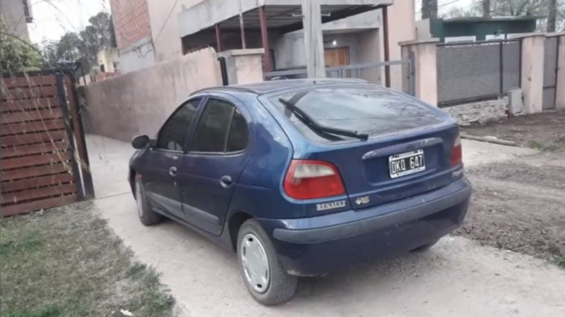 El auto robado al trabajador de la construcción.