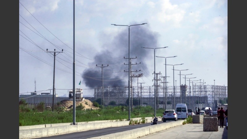 Algunos de los cohetes que fueron lanzados desde Gaza hacia Israel.