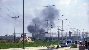 Algunos de los cohetes que fueron lanzados desde Gaza hacia Israel.