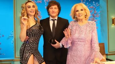 MIlei y Fátima visitaron a Mirtha en el primer programa del nuevo ciclo.