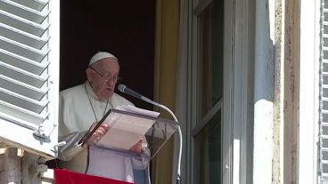 El papa Francisco este domingo en el Ángelus.