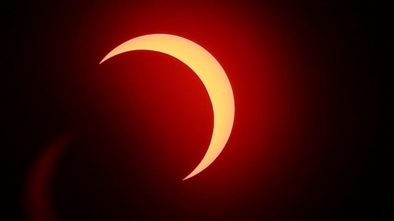 En Centroamérica y Norteamérica el eclipse de sol fue anular y se vio el famoso 