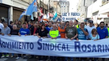 Los integrantes del Movimiento Sindical Rosario estarán a la cabeza de la movilización.