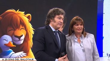 La foto del día. Milei y Bullrich, juntos como si nada hubiera pasado.