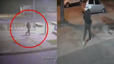 El sospechoso fue captado por las cámaras de la zona.