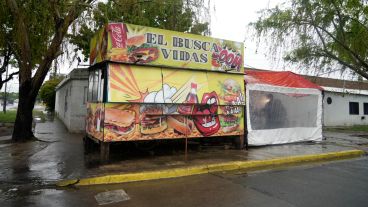 El carrito donde ocurrió el asesinato del joven de 20 años.